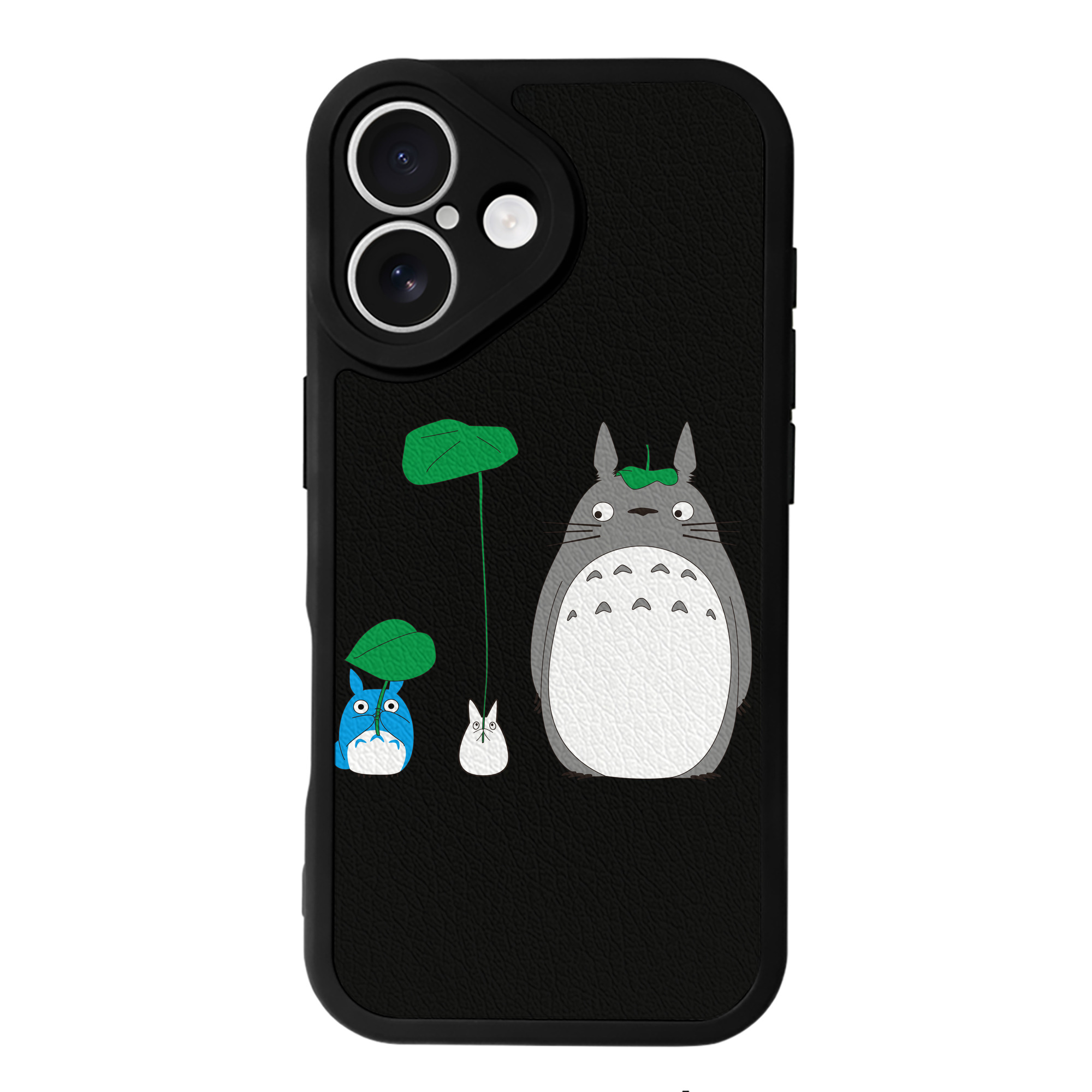 （画像用） となりのトトロ 草壁メイ 草壁サツキ My Neighbor Totoro Satsuki Kusakabe Mei Kusakabe 【iPhone 16シリーズ対応】シリコンスマホケース（レザー調） 材質：シリコン
